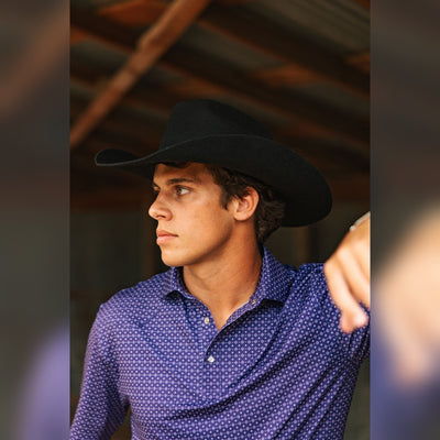 Black Mustang 30X merino wool cowboy hat