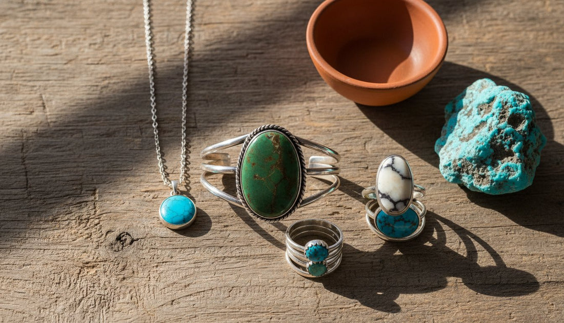 How to mix and match turquoise jewelry for a cohesive artisan look
