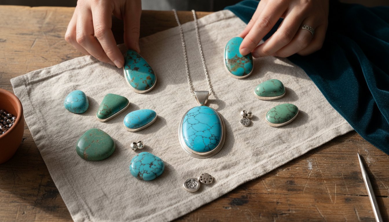Kingman Turquoise Necklace for Sale: A Guide to Selecting Hand-Cut Stones