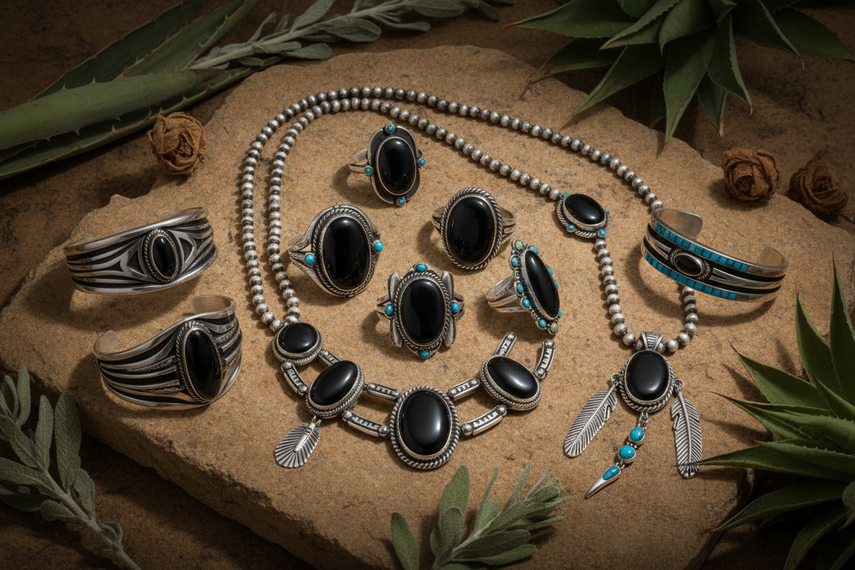 Black Onyx Southwestern Jewelry Collection