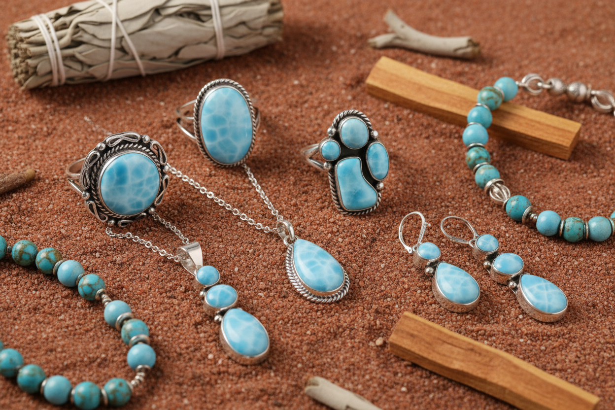 Larimar Southwestern Jewelry Collection