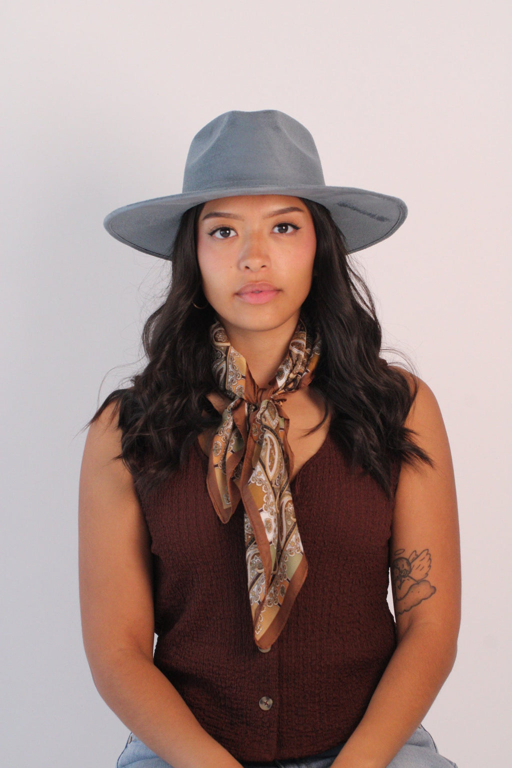 Peacock blue Nomad rancher hat, view 4