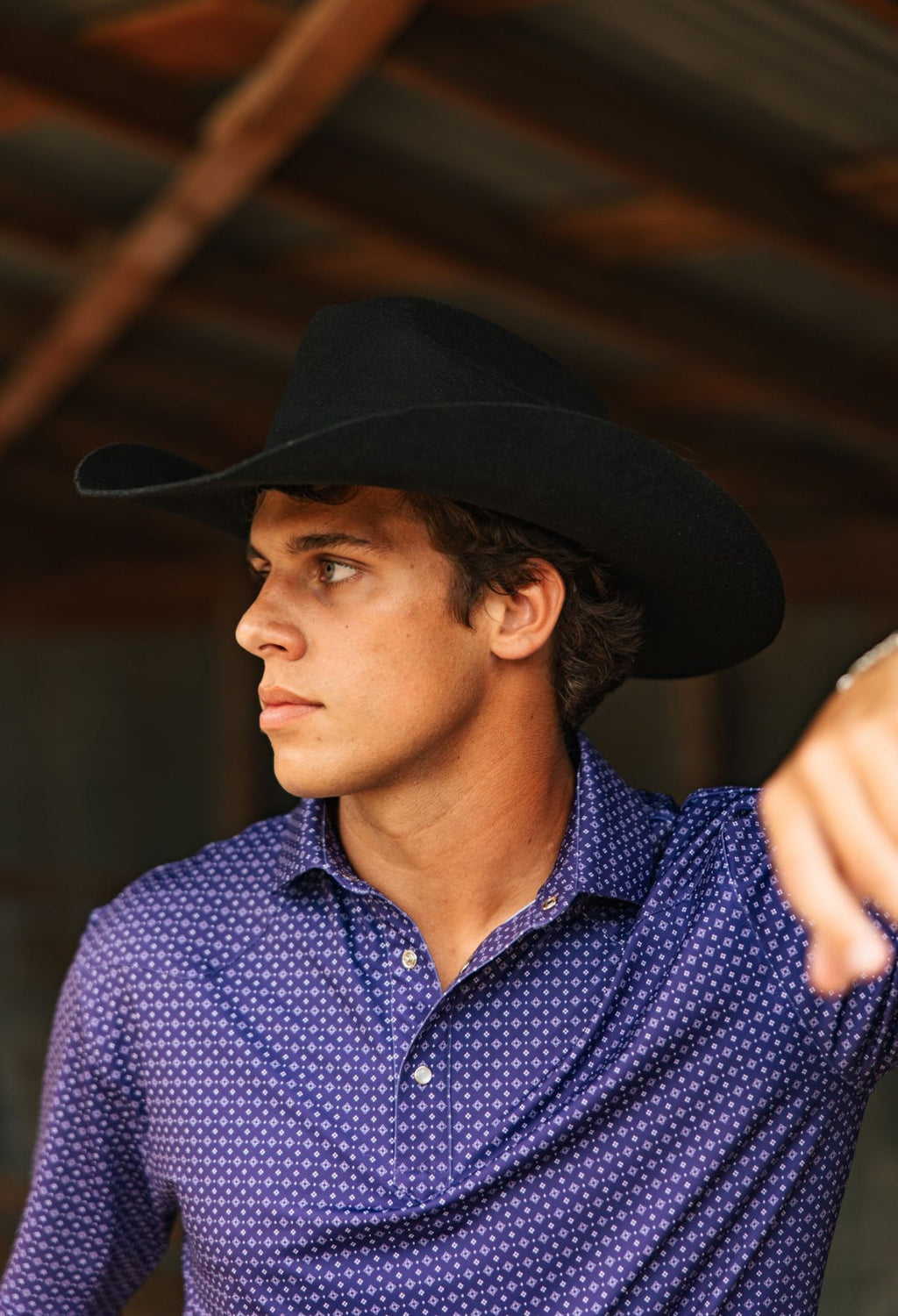 Black Mustang 30X merino wool cowboy hat
