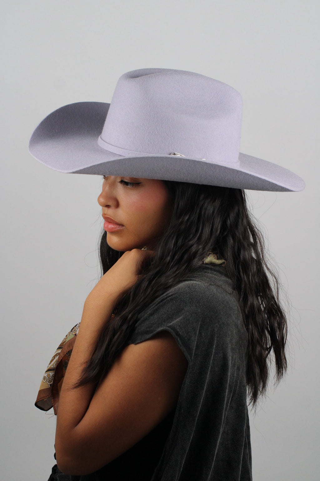 Ice gray Mustang cowboy hat, view 7