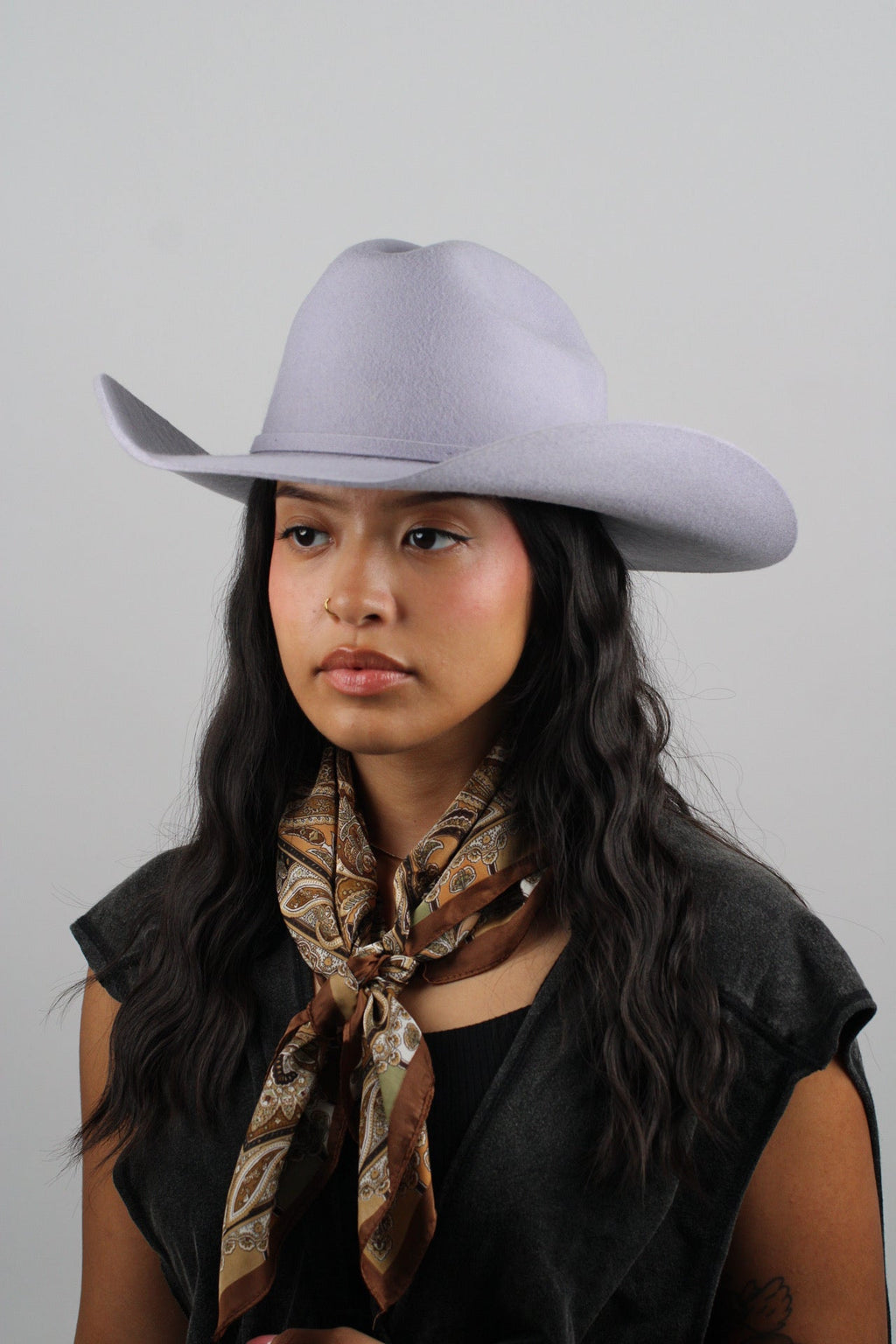 Ice gray Mustang cowboy hat, view 2