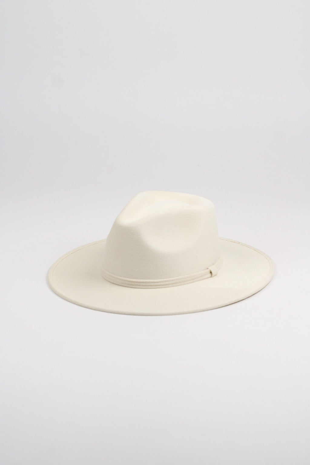 White Nomad vegan suede rancher hat