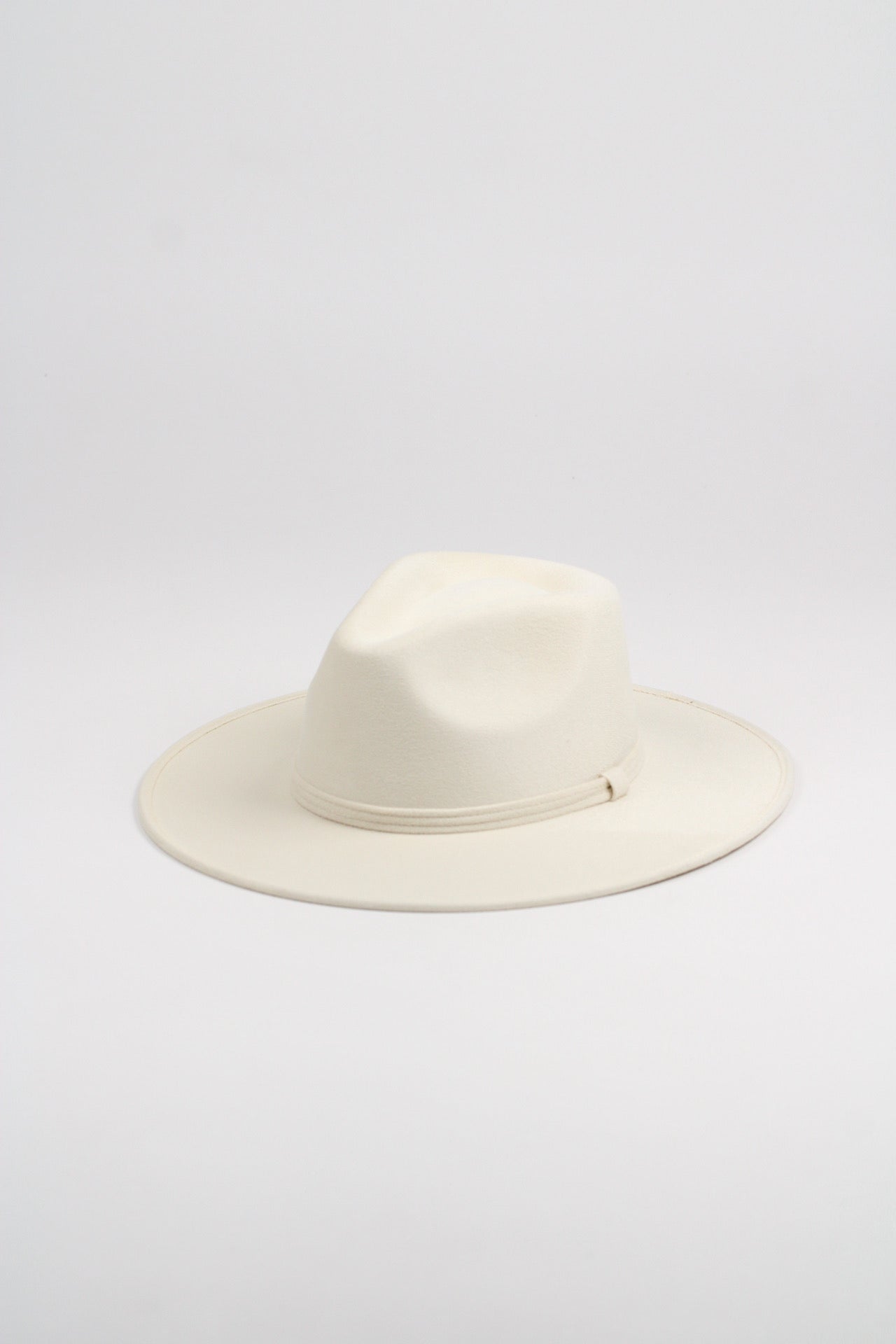 White Nomad vegan suede rancher hat