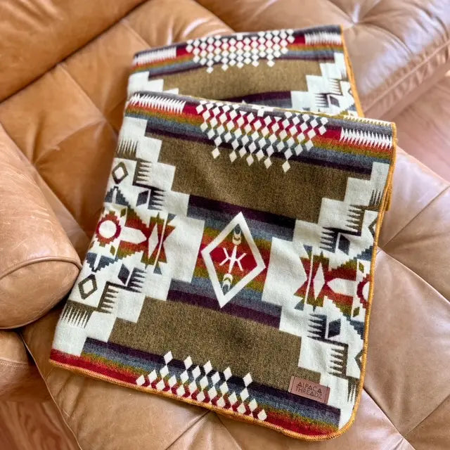 Andean alpaca throw blanket, view 18