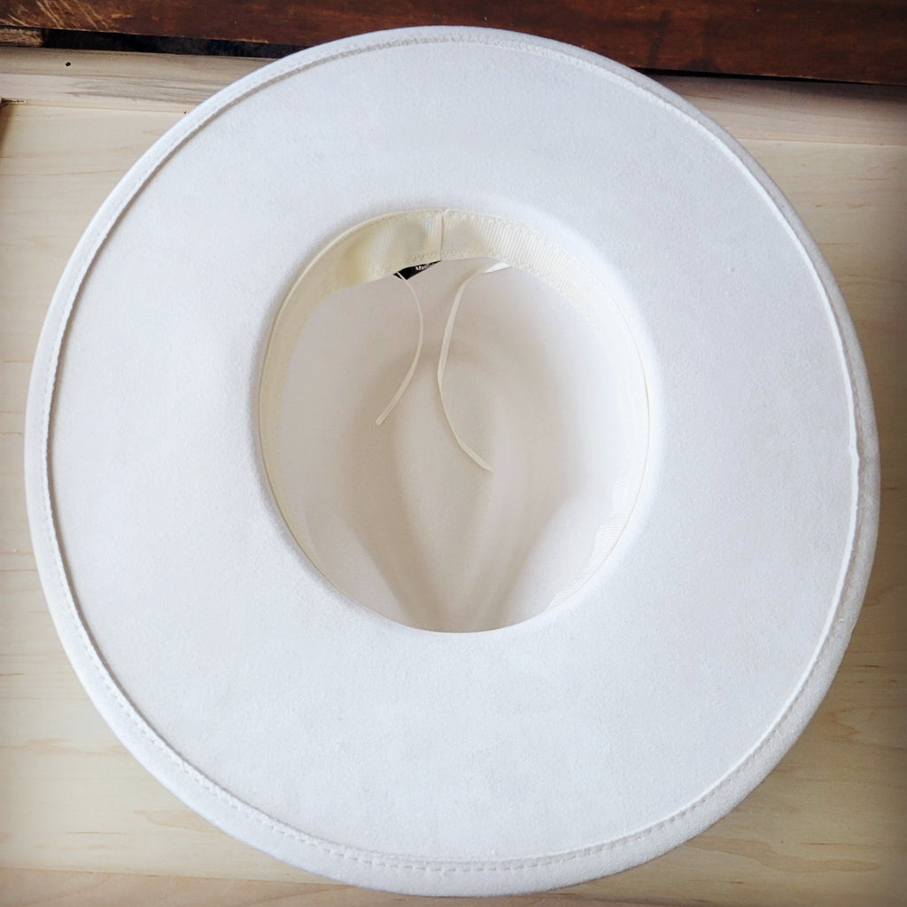 Hand-Painted Leopard Boho Western Cowgirl Hat and Band in Mint