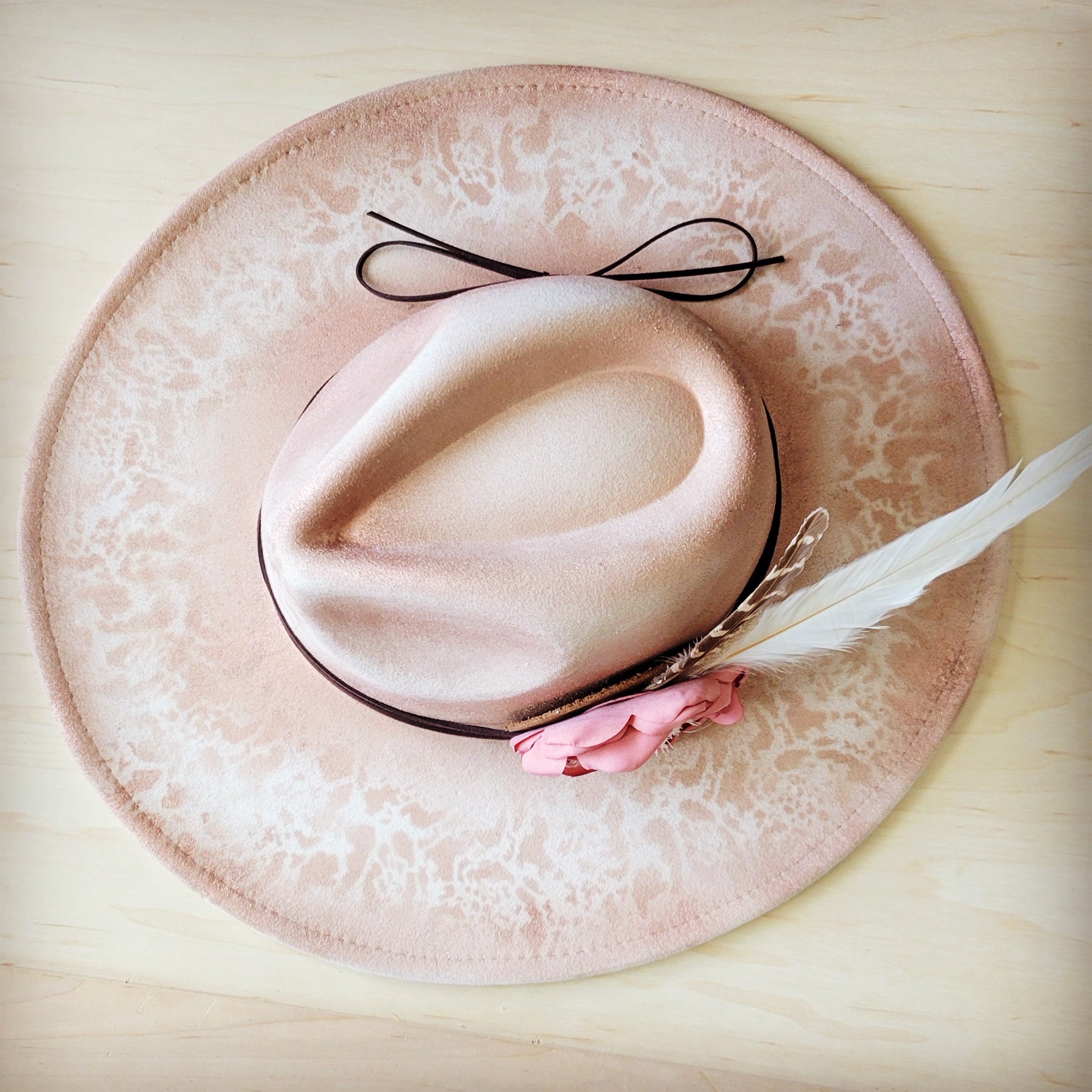 Custom Hand-Painted Cowgirl Western Boho Hat