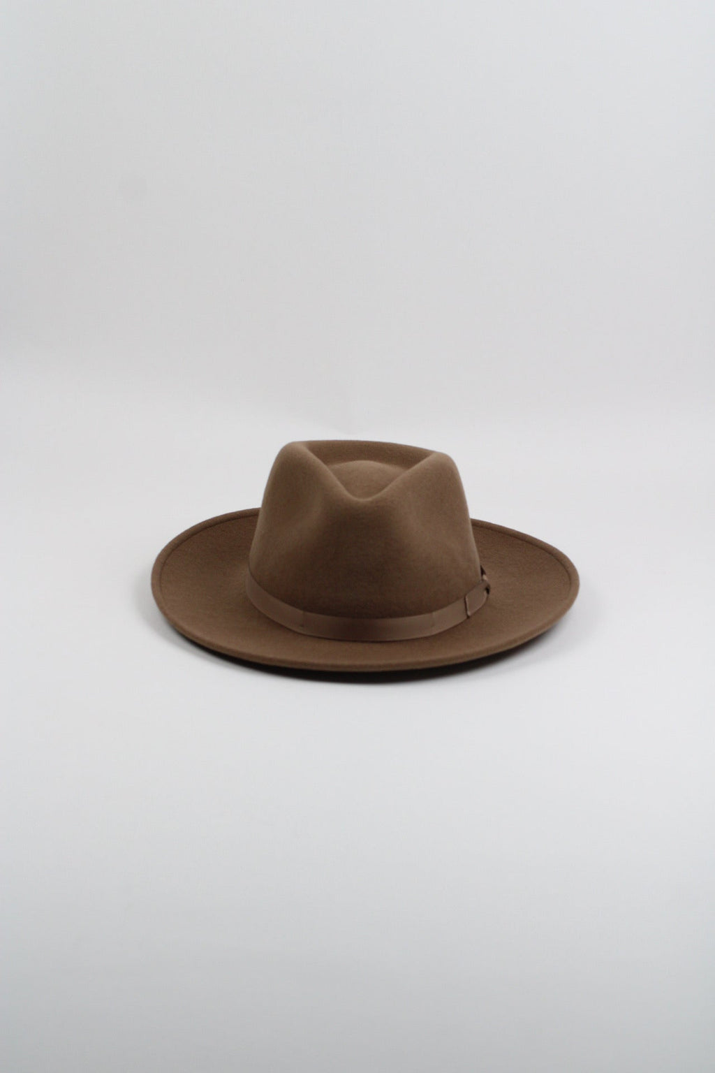 Khaki Westin wool fedora, view 3