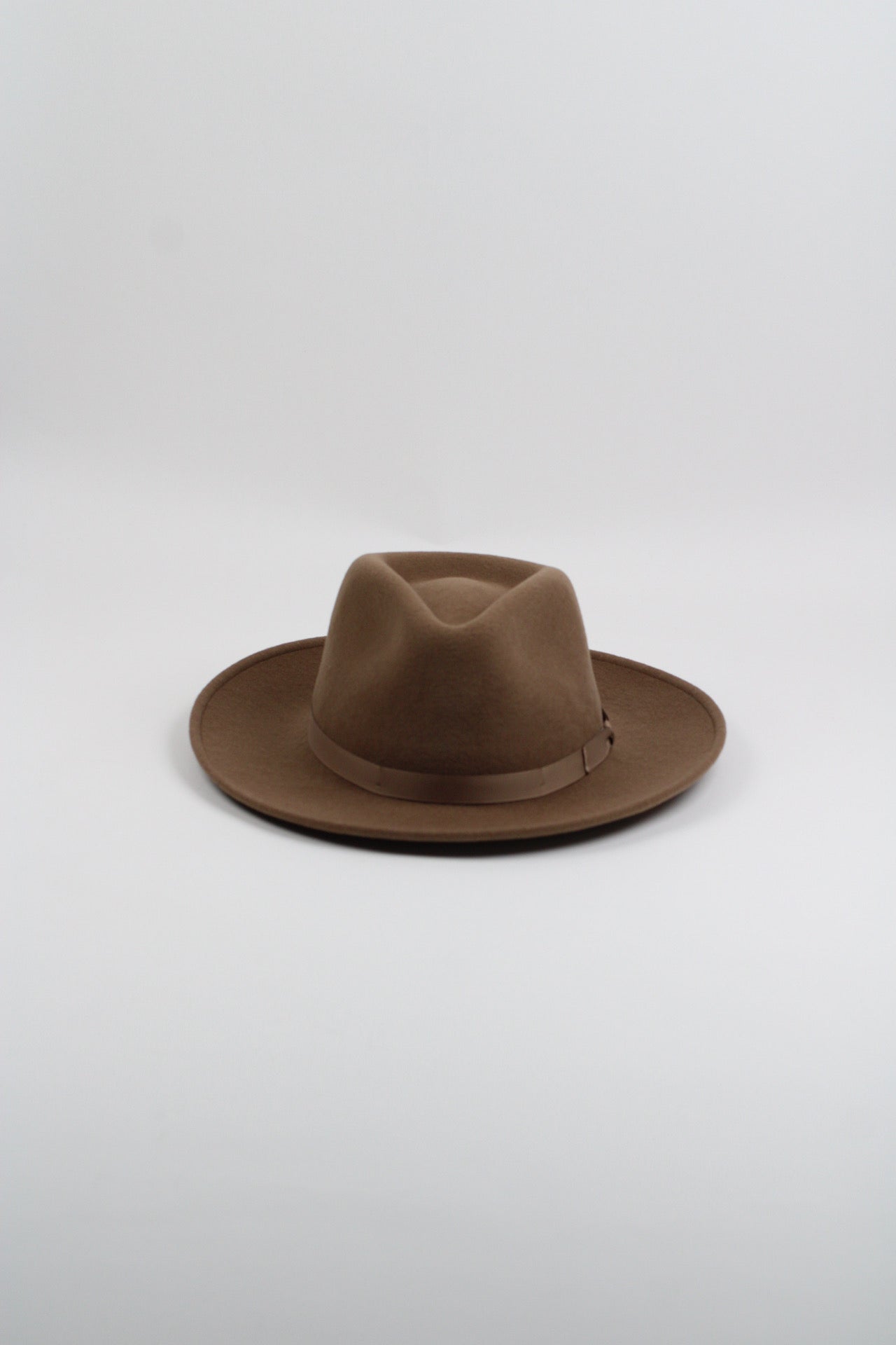 Khaki Westin wool fedora, view 3