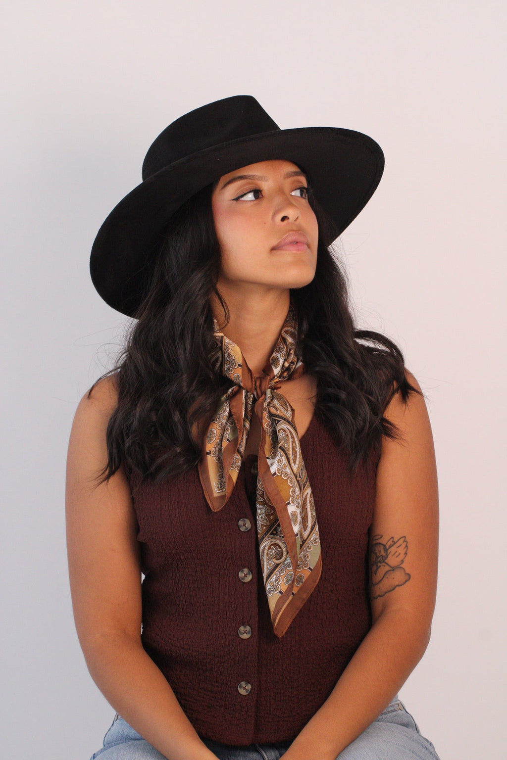 Black Nomad rancher hat, view 4