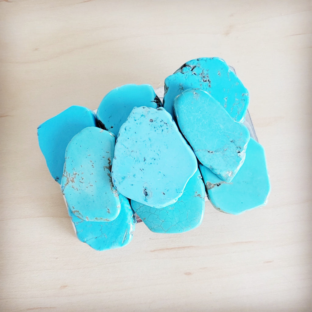 Medium Turquoise Slab Belt Buckle