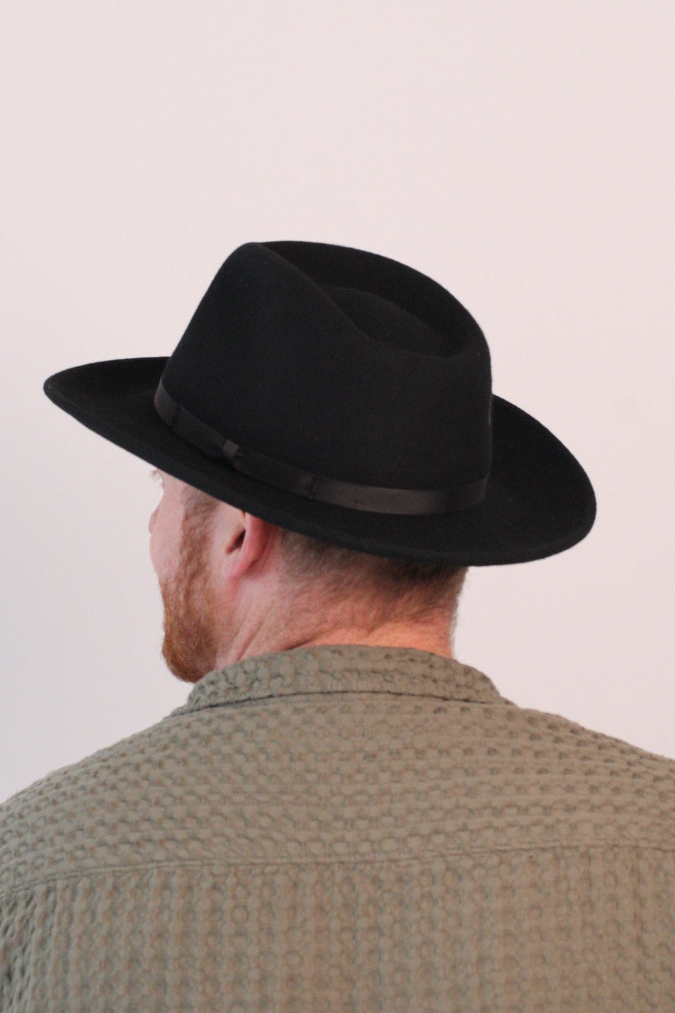 Black Westin wool fedora, view 6