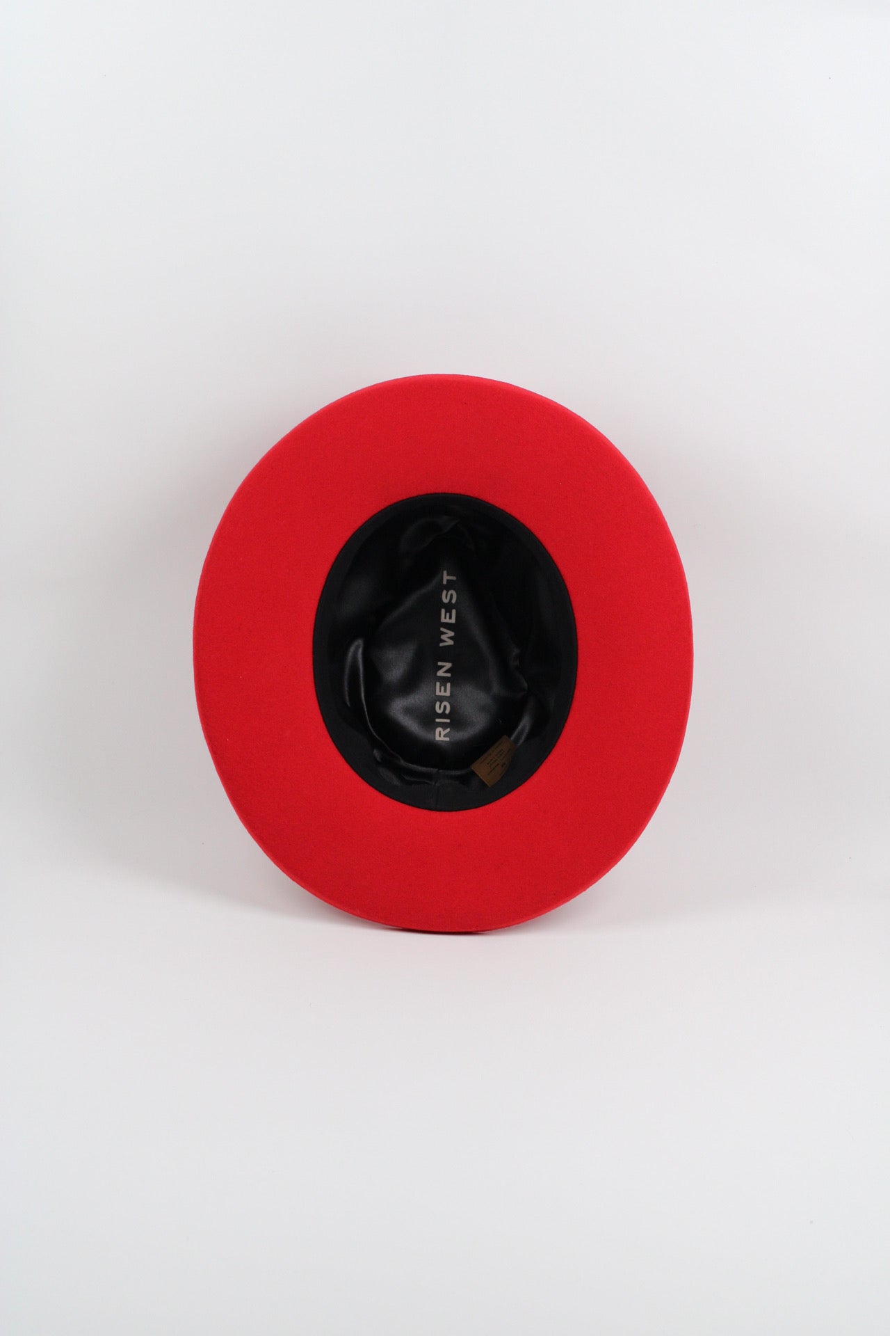 Cherry red Harper pencil brim hat, view 5