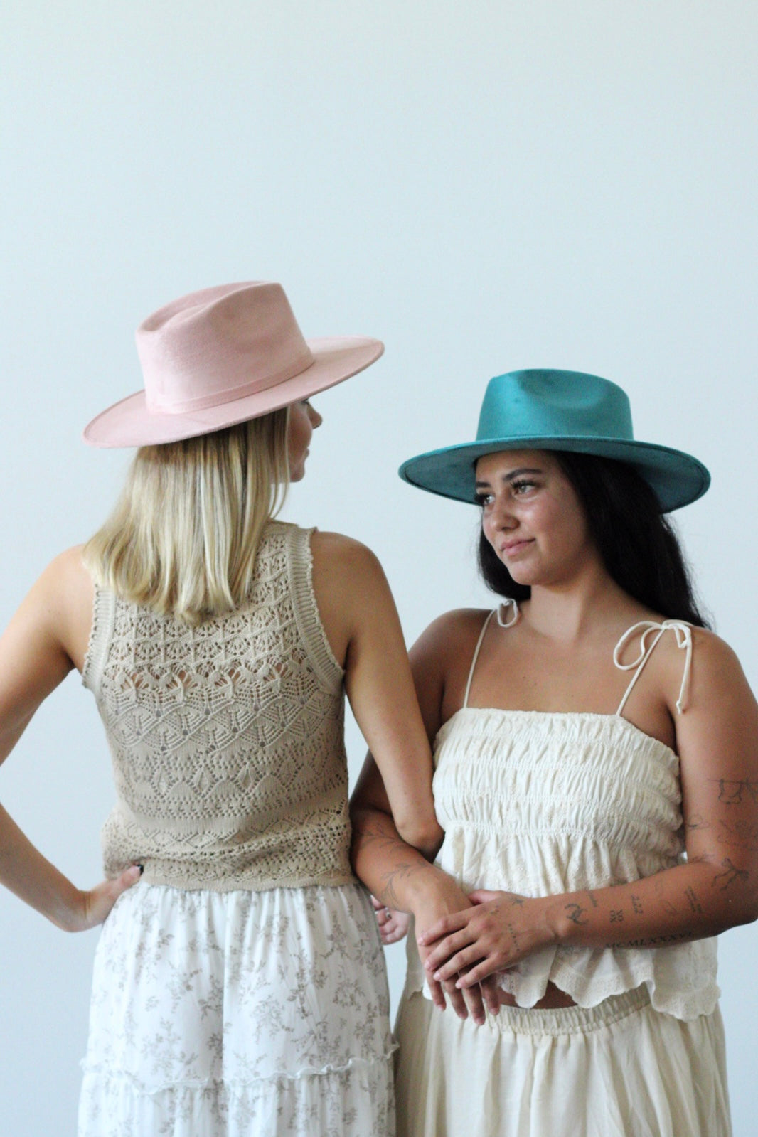 Dusty rose Nomad rancher hat, view 3