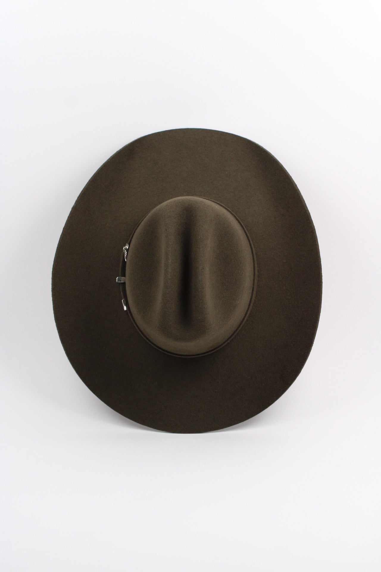 Dark olive Mustang cowboy hat, view 6
