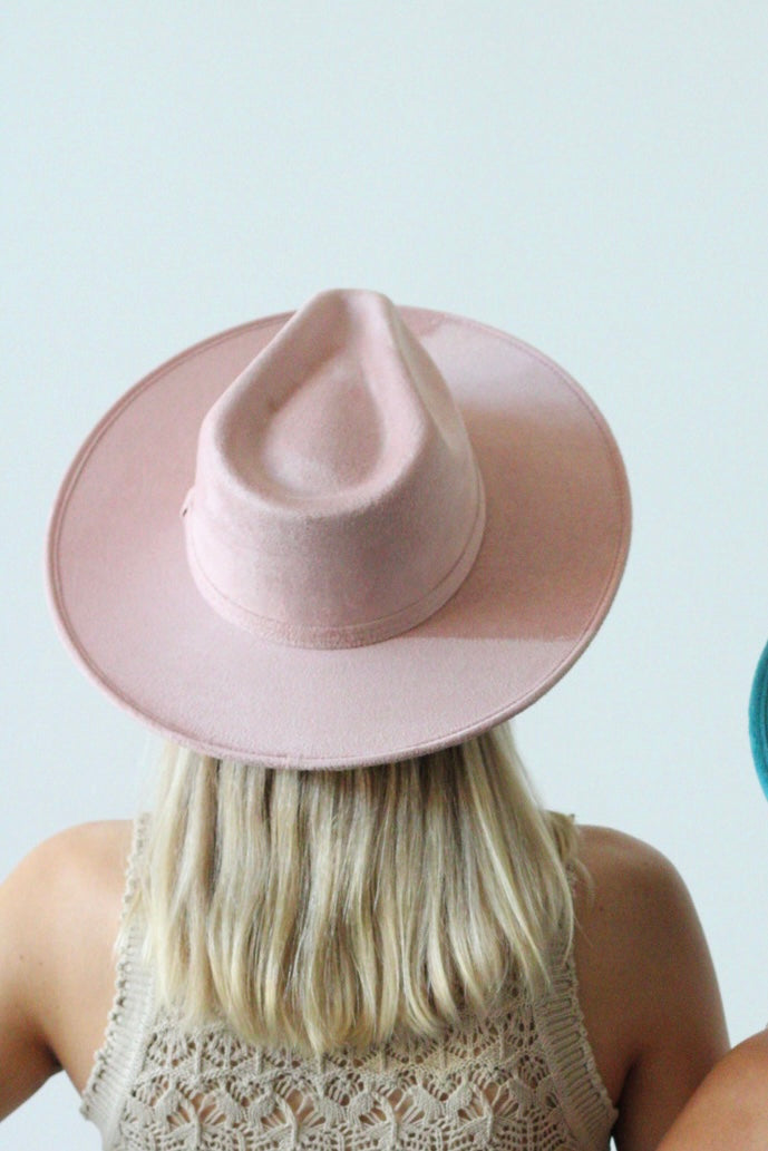 Dusty rose Nomad rancher hat, view 2
