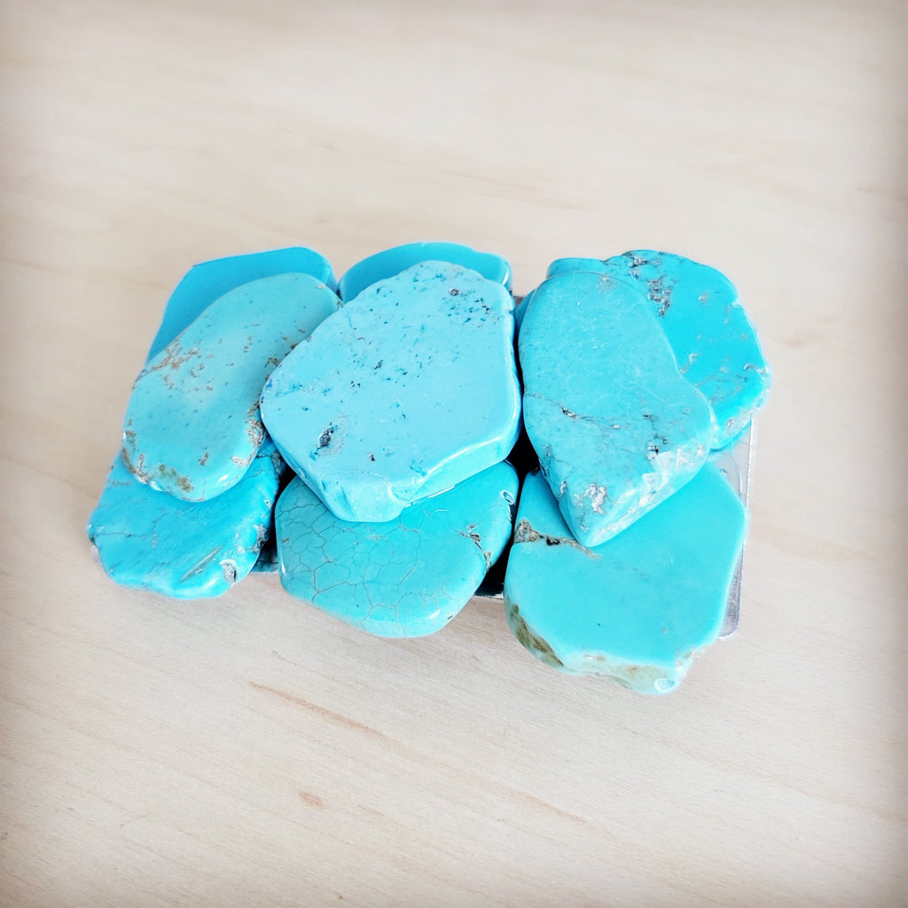 Medium Turquoise Slab Belt Buckle