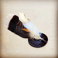 Turkey and gold feather western hat band