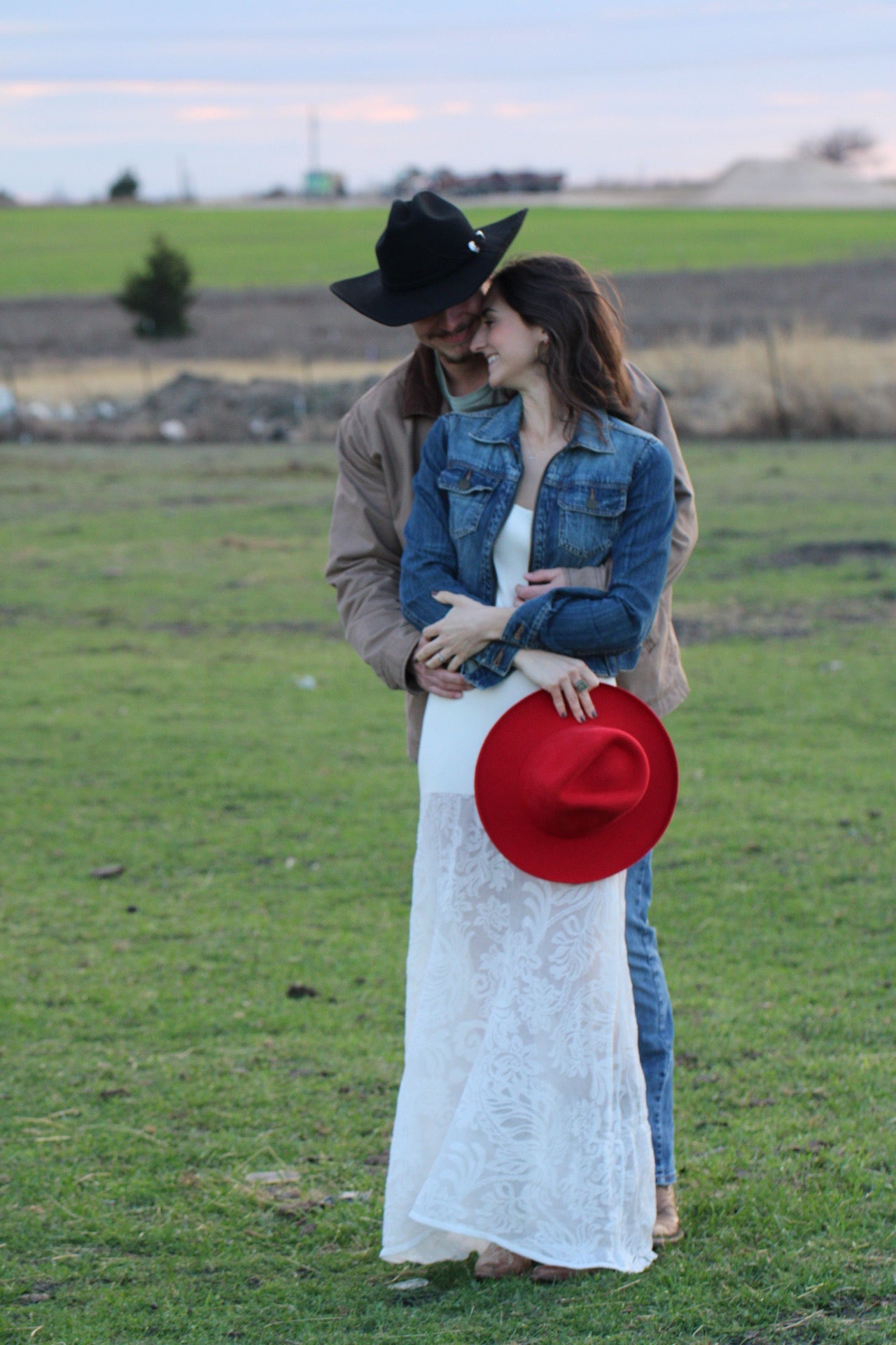 Cherry red Harper pencil brim hat, view 6