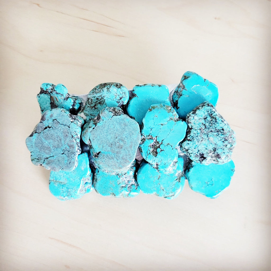 Large Turquoise Slab Belt Buckle