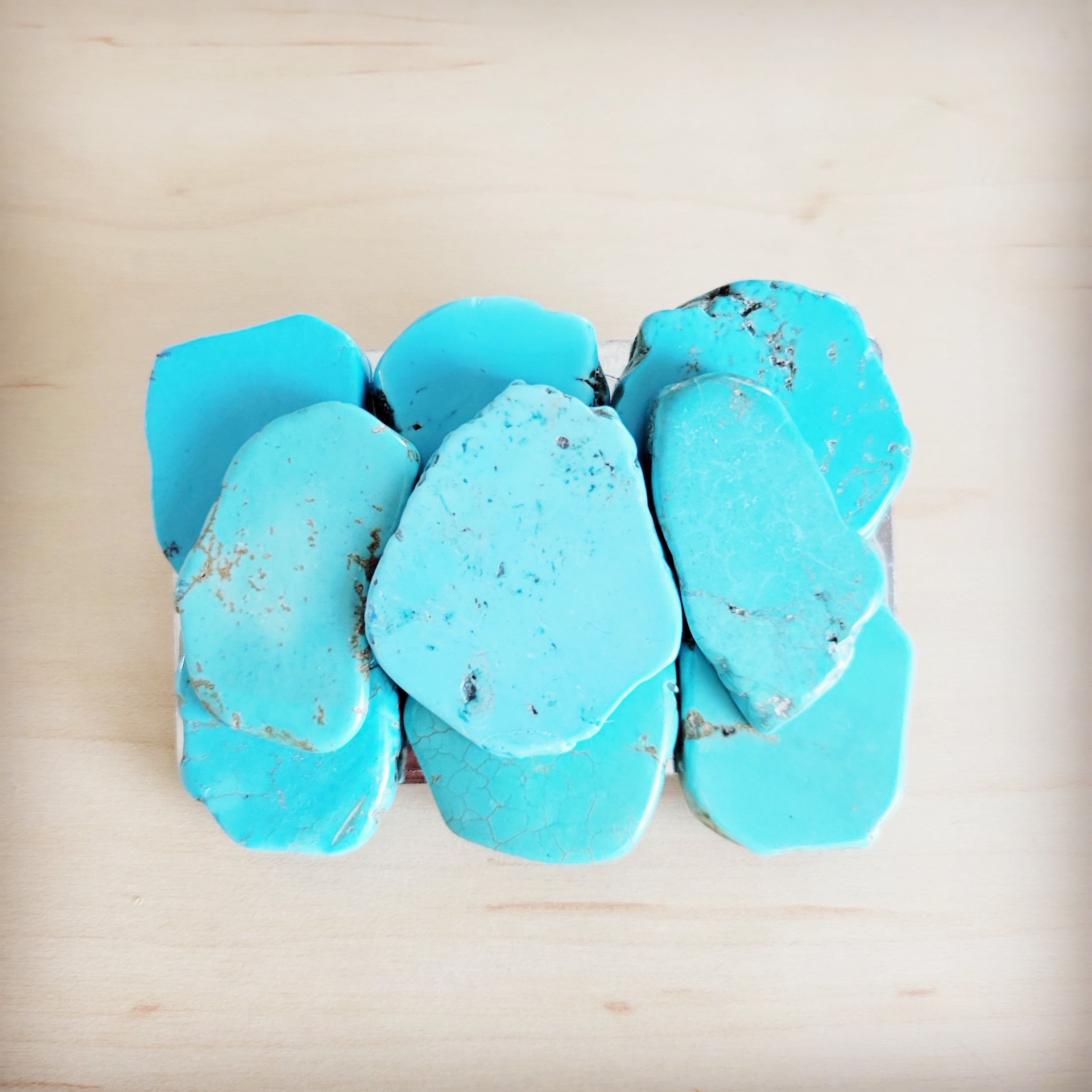 Medium Turquoise Slab Belt Buckle