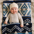 Andean alpaca baby blanket