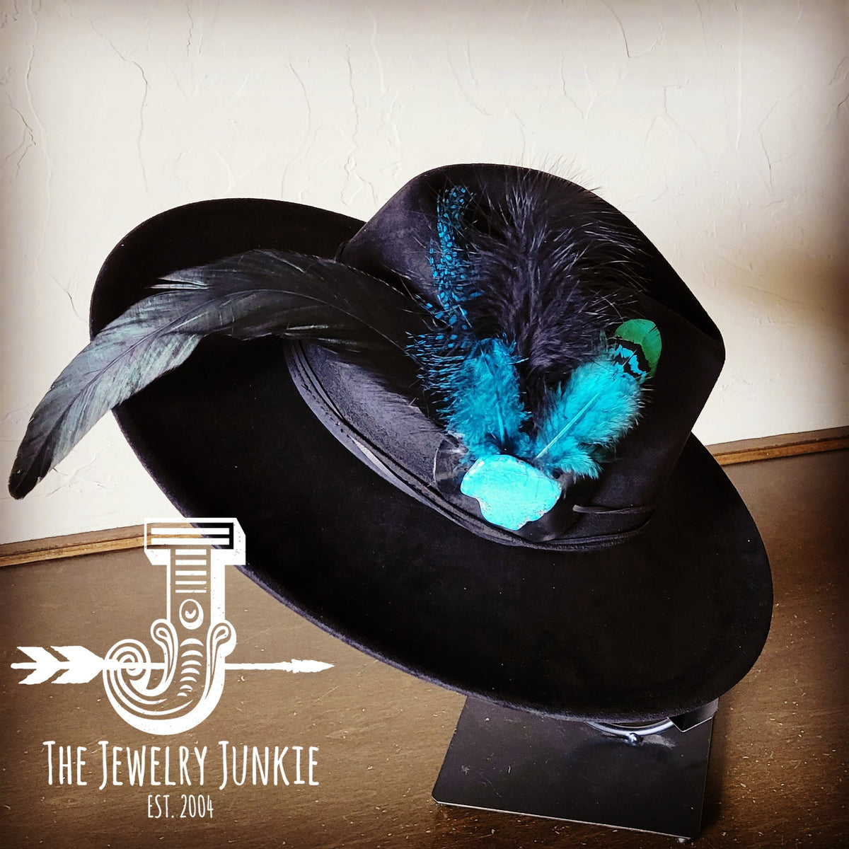 Boho felt hat color option, additional view