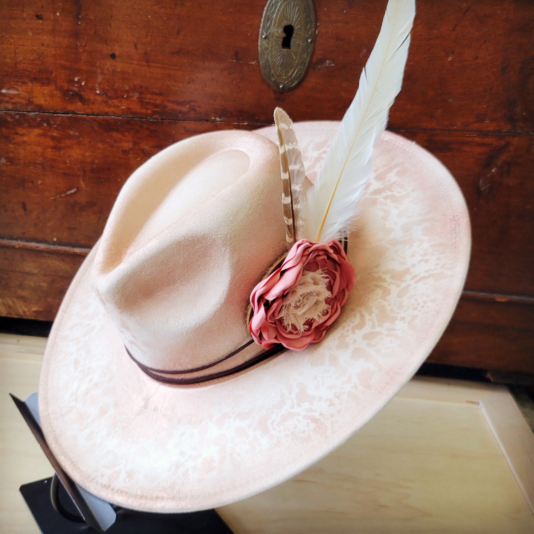 Custom Hand-Painted Cowgirl Western Boho Hat