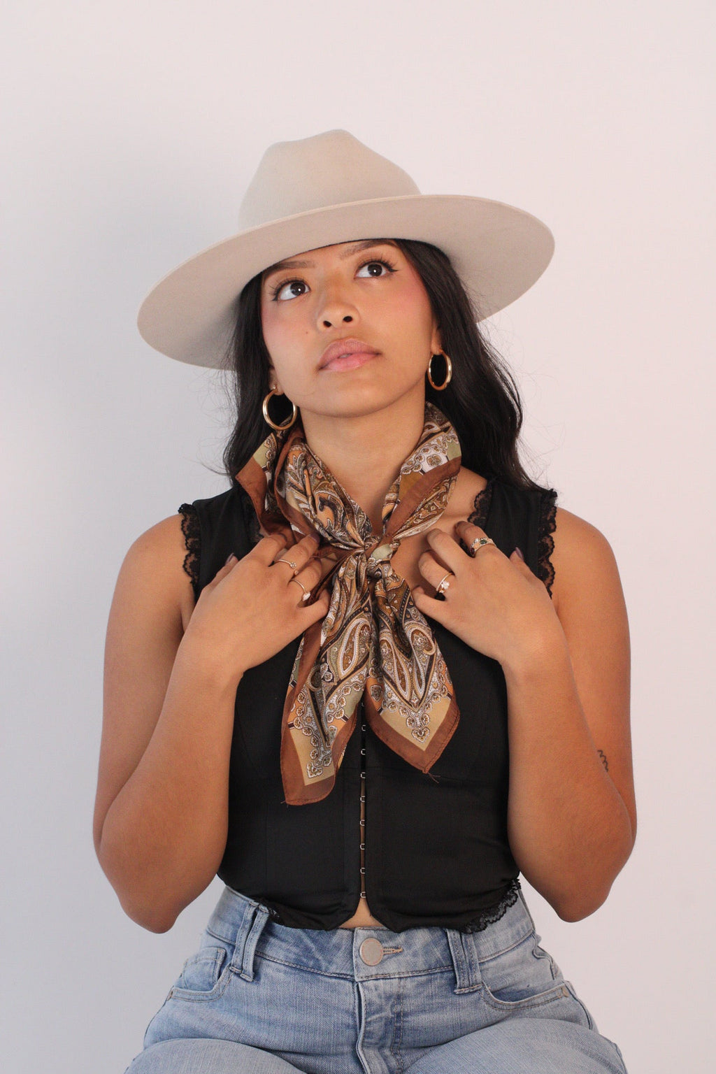 Ivory Dakota cattleman hat, view 2