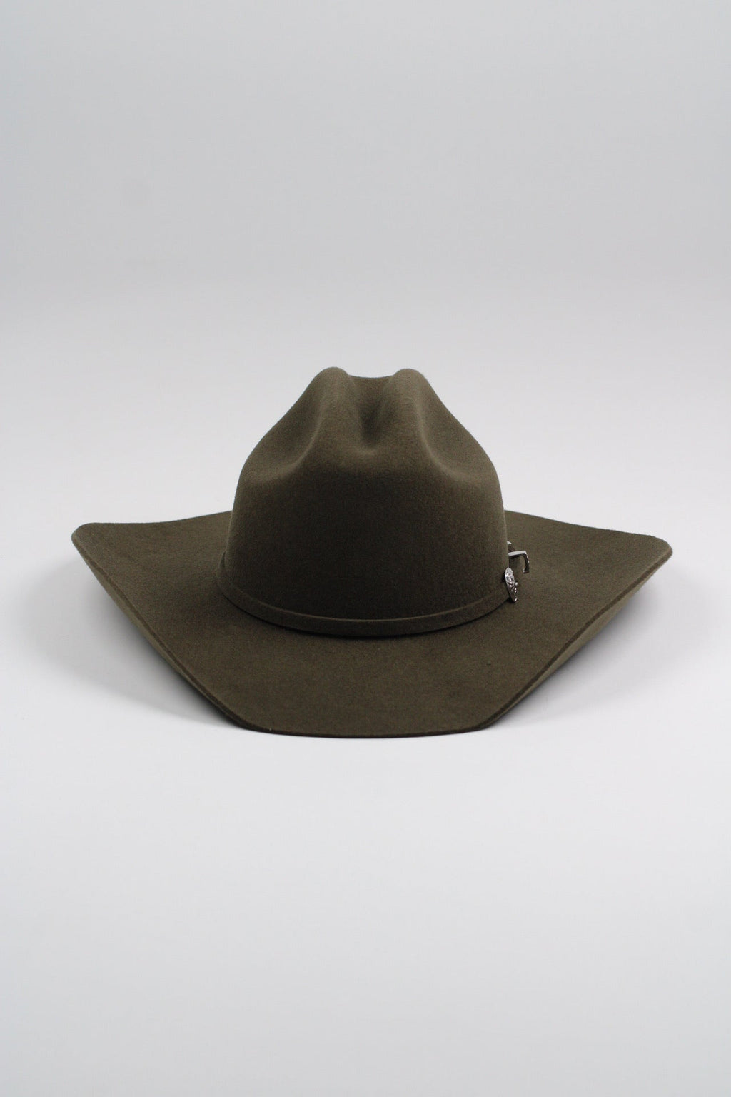 Dark olive Mustang cowboy hat, view 3