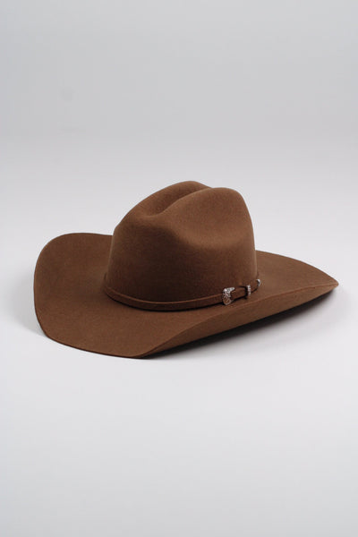 Caramel Mustang 30X merino wool cowboy hat