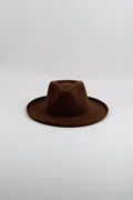 Caramel Harper wool felt pencil brim hat