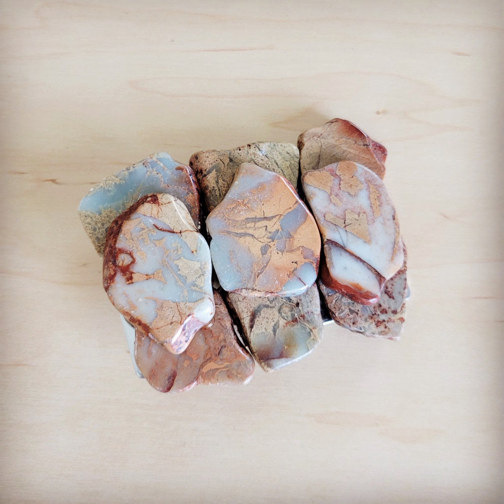Medium aqua terra slab belt buckle