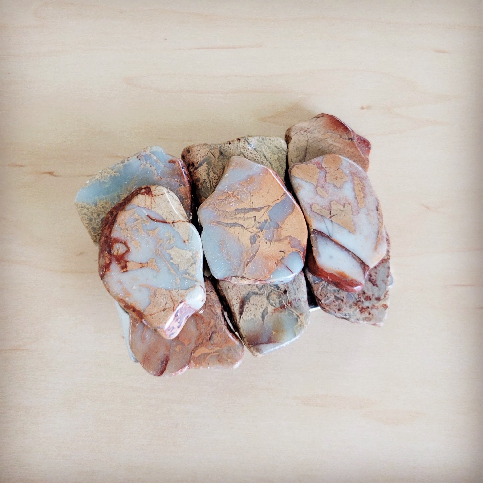 Medium aqua terra slab belt buckle