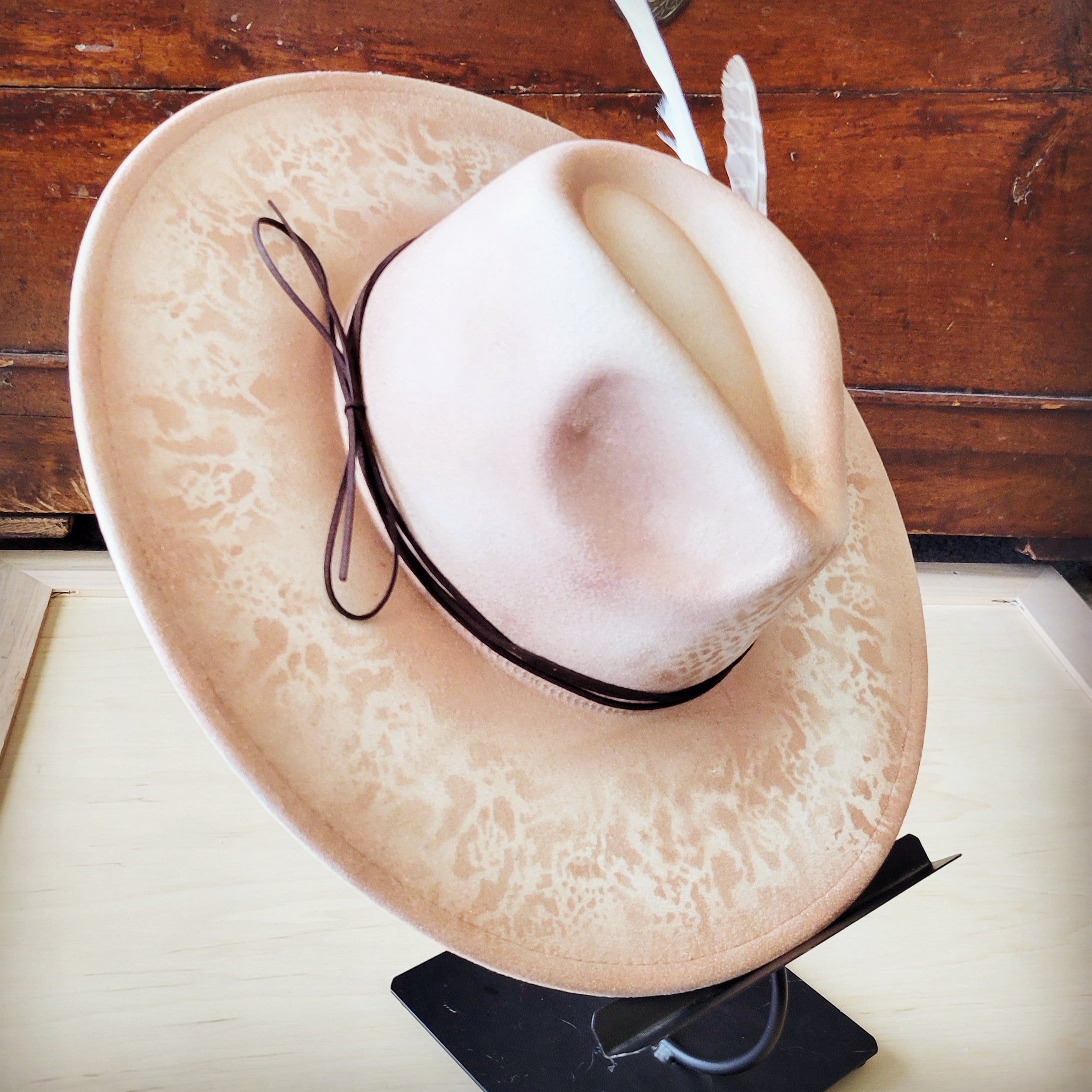 Custom Hand-Painted Cowgirl Western Boho Hat