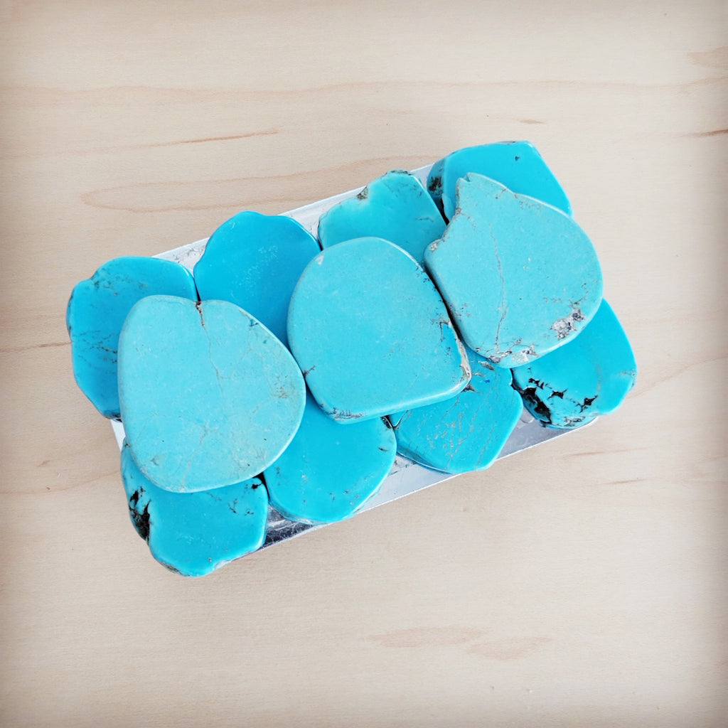 Medium Turquoise Slab Belt Buckle