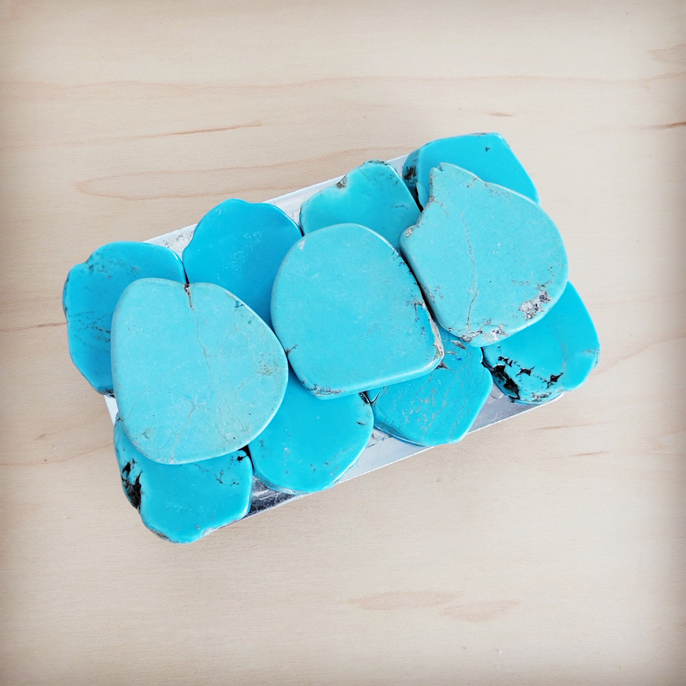 Medium Turquoise Slab Belt Buckle
