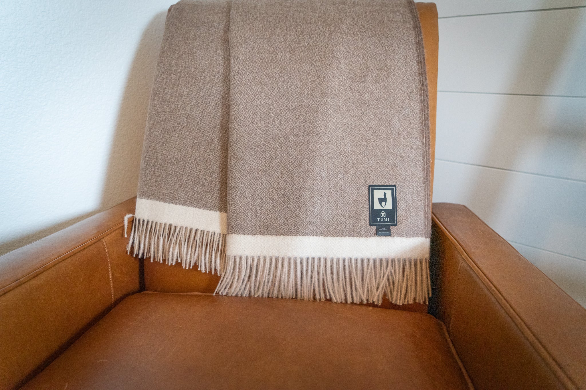 100% baby alpaca throw, view 11