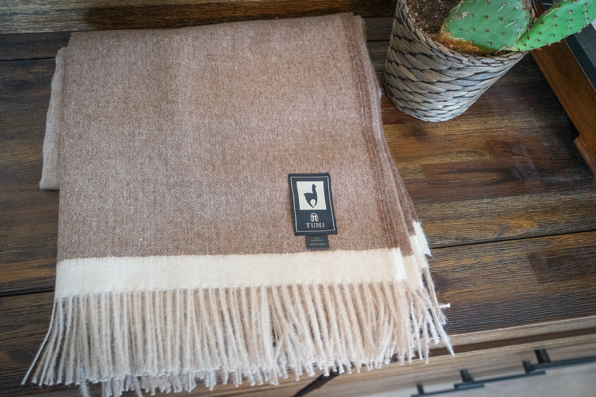 100% baby alpaca throw, view 15