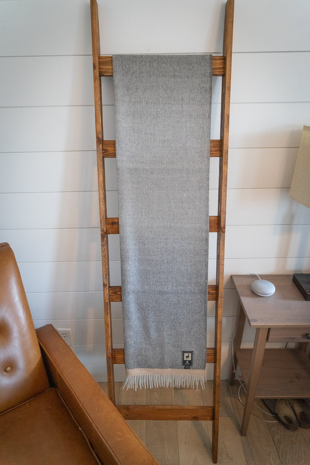 100% baby alpaca throw, view 5