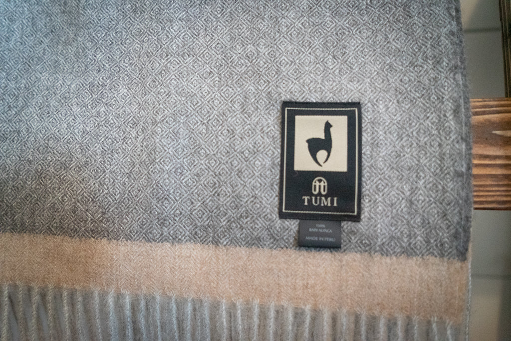 100% baby alpaca throw, view 10