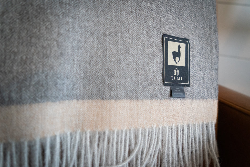100% baby alpaca throw, view 19
