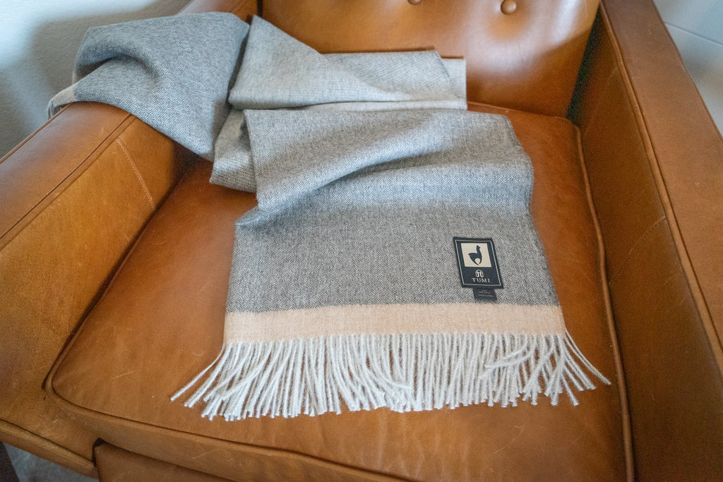 100% baby alpaca throw, view 20