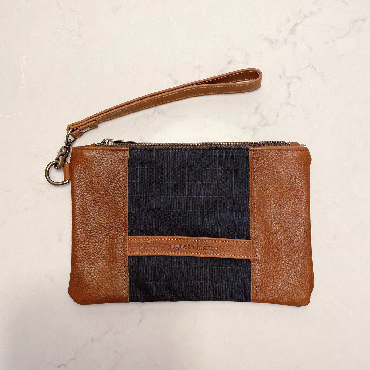 Eastport Waxed Canvas and Leather Clutch
