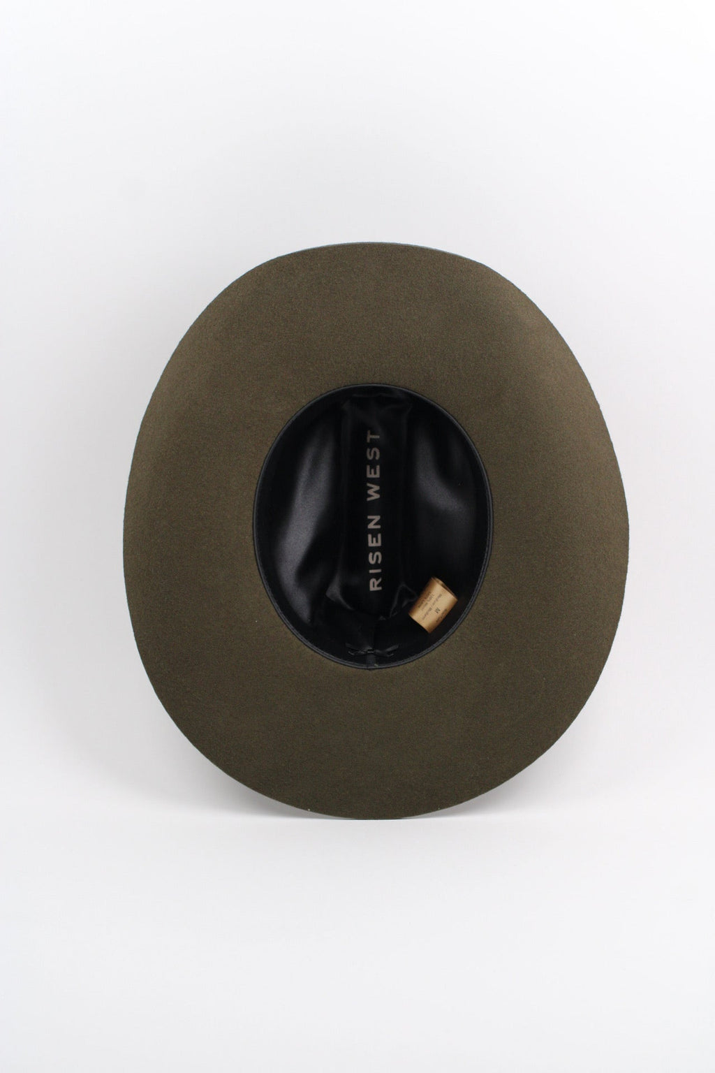 Dark olive Mustang cowboy hat, view 7