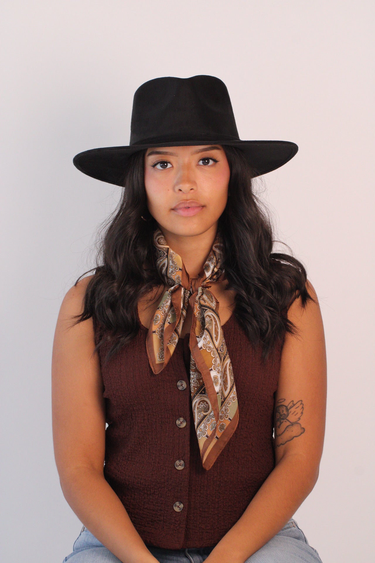 Black Nomad rancher hat, view 2