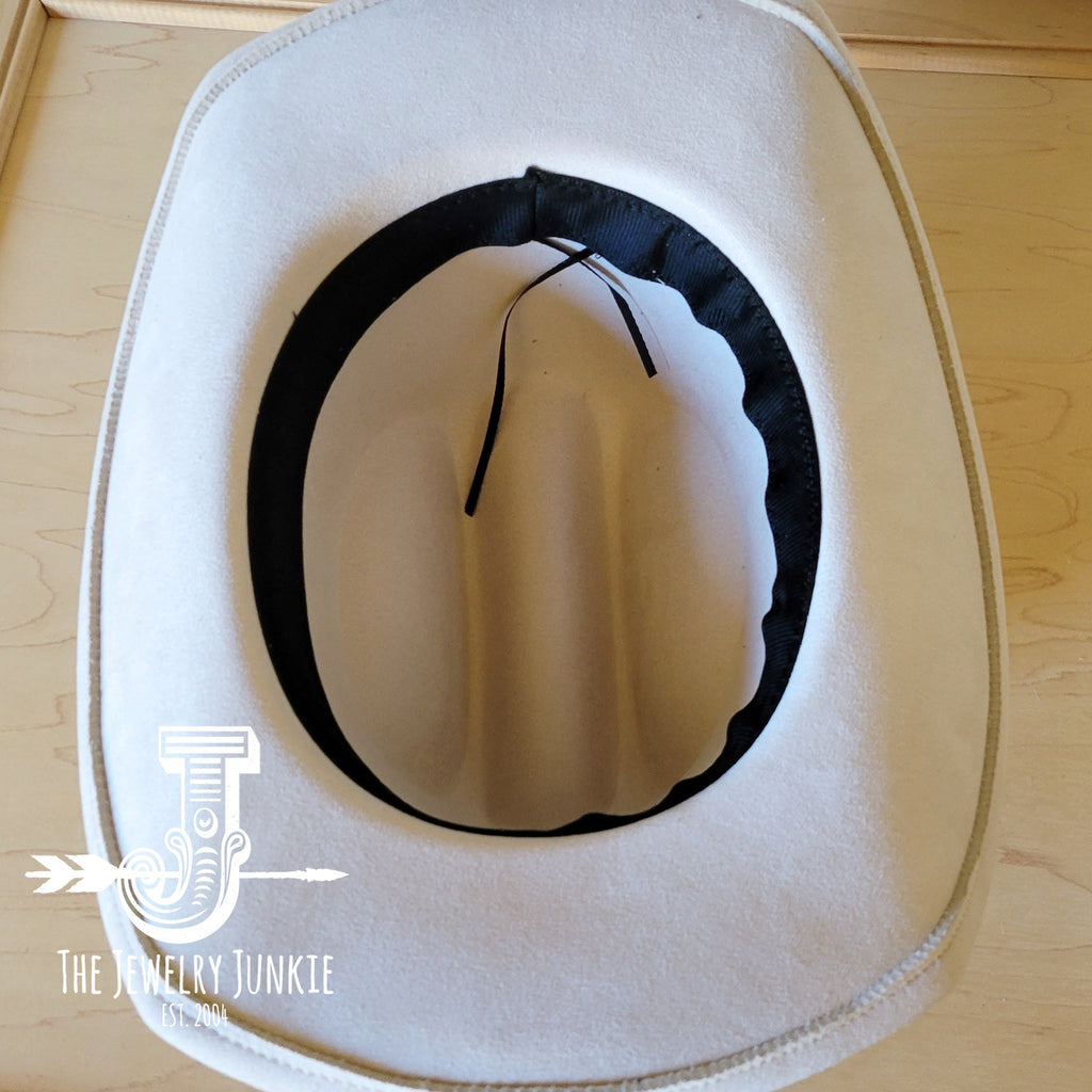 Marabou Blue Spotted Feather and Turquoise Slab Hat Band, Plus Choice of Hat